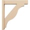 Ekena Millwork 6-in W x 28-in D x 32-in H Funston Block Rough Cedar Woodgrain TimberThane Outlooker, Primed Tan OUTUR060X28X32FST44RCPR - alternate 2